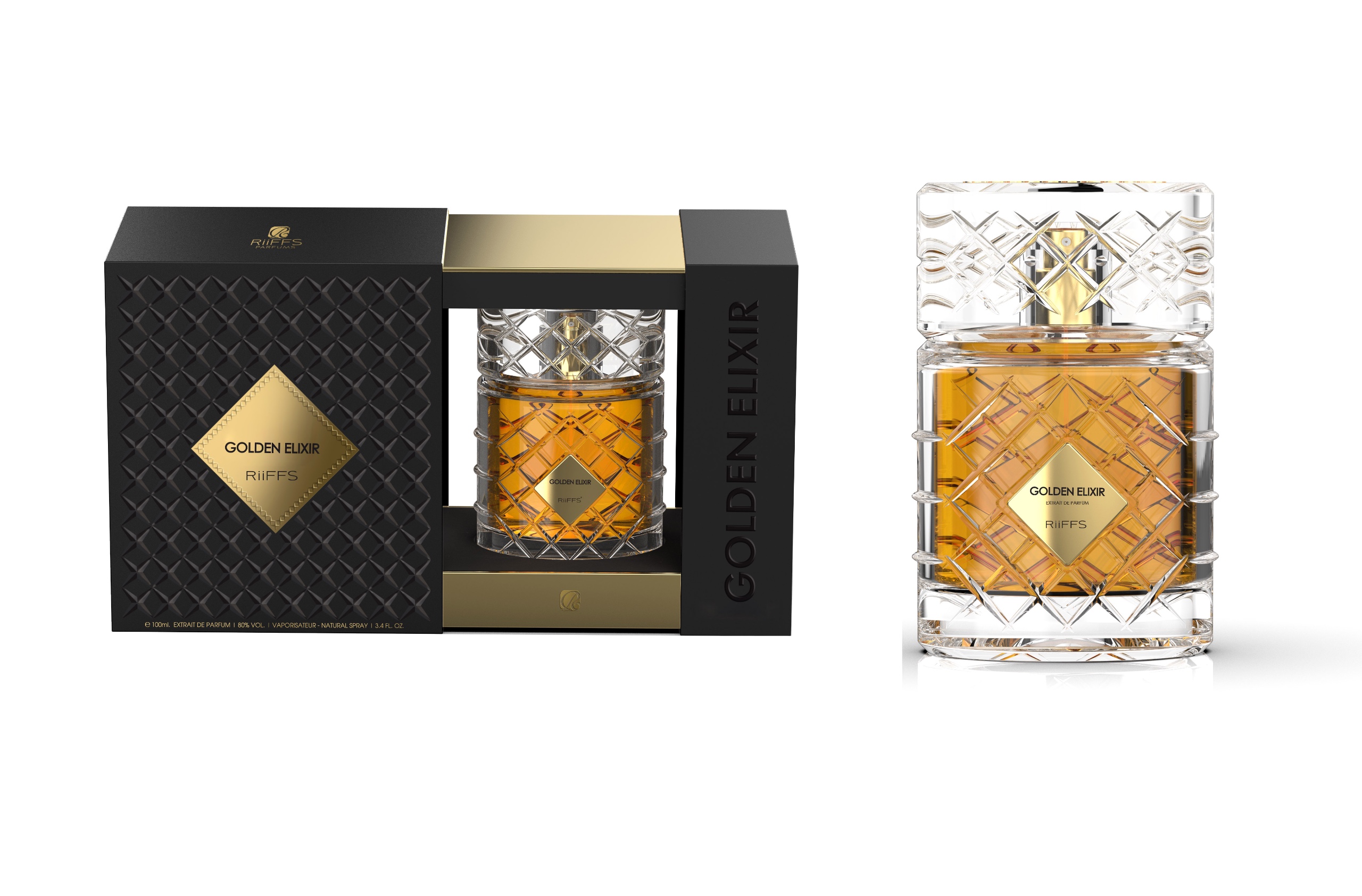 Golden Elixir no RIIFFS EDP 100 ml (līdzīgs Kilian Angel's Share)