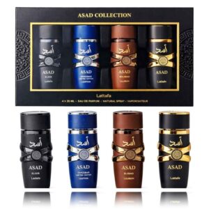 Lattafa Asad Collection arābu smaržas vīriešiem 4 x 25 ml komplekts